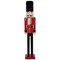 Northlight 5' Commercial Size Wooden Red and Black Christmas Nutcracker Soldier